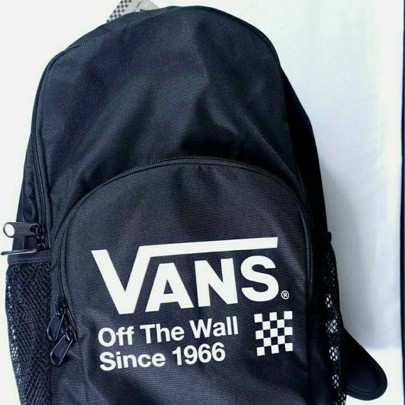 Vans Alumni Pack 3 Black/White Check board Unisex Backpack - Picture 4 of 10